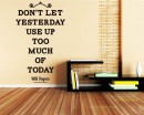 Citation Don't Let Yesterday